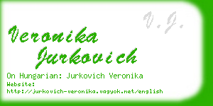 veronika jurkovich business card